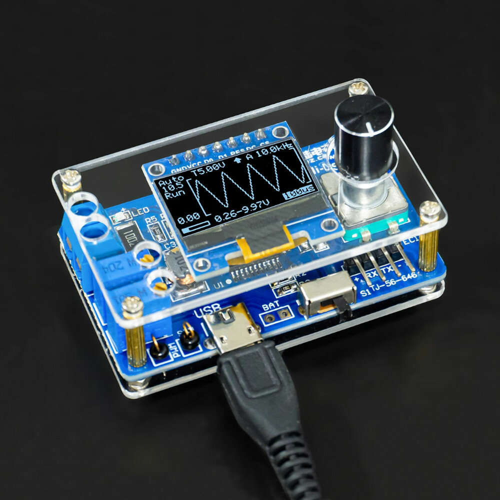 Parts + shell - DIY Mini Digital Oscilloscope Kit STC8K8A Microcontroller Electronic Soldering Pract