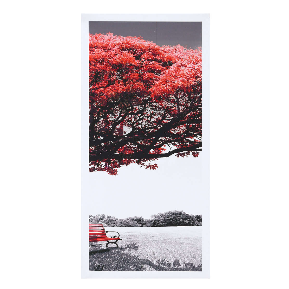 5Pcs Red Tree Canvas Paintings Wall Decorative Print Art Pictures Unframed Wall Hanging Home Office