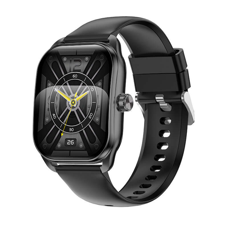 Silver - JX629 2.01inch 3D Curved Screen bluetooth Call Heart Rate Blood Pressure Blood Oxygen Monit