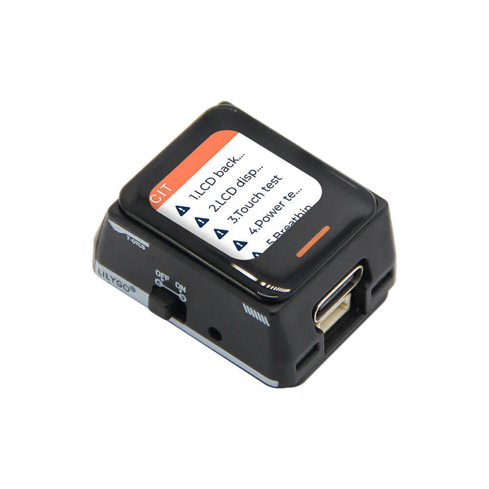 T-QTC6 With Orange Ring - LILYGO T-QTC6 ESP32-C6 Ring Optional Development Board 0.85 Inch LCD Touch