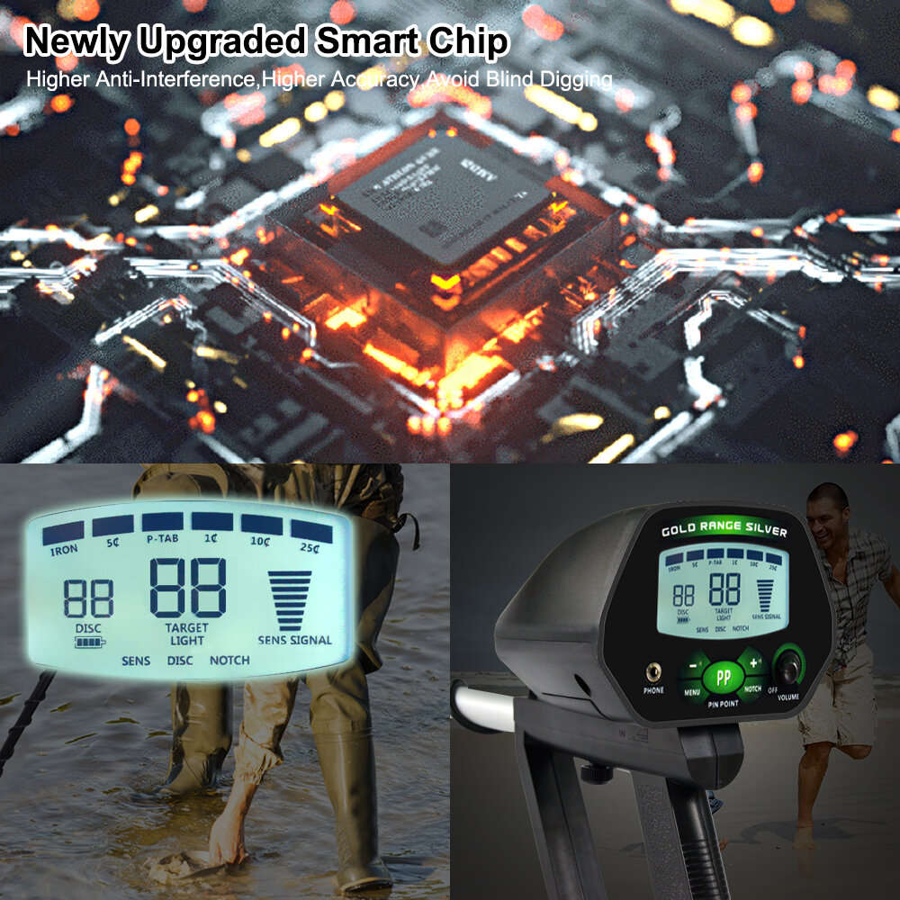 MD-4090 Professional Metal Detector Underground Gold Detector High Accuracy Metal Finder Waterproof