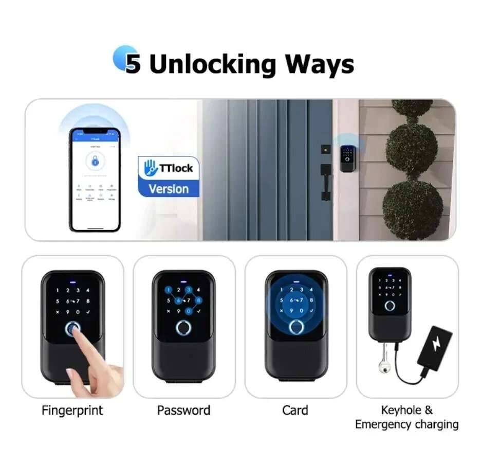 TTLock Ver. - K5 Tuya/TTlock Smartkey Lock Box Wireless Electronic Key Safe with Digital Code App Co