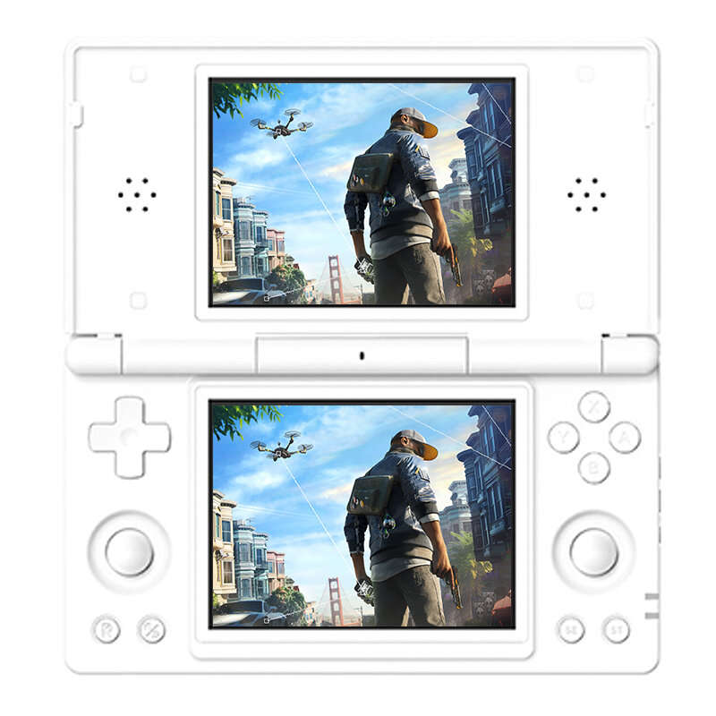 Black Red - [Basic version] ANBERNIC RG DS Dual Screen Android 14 Handheld Game Console 4-Inch IPS T