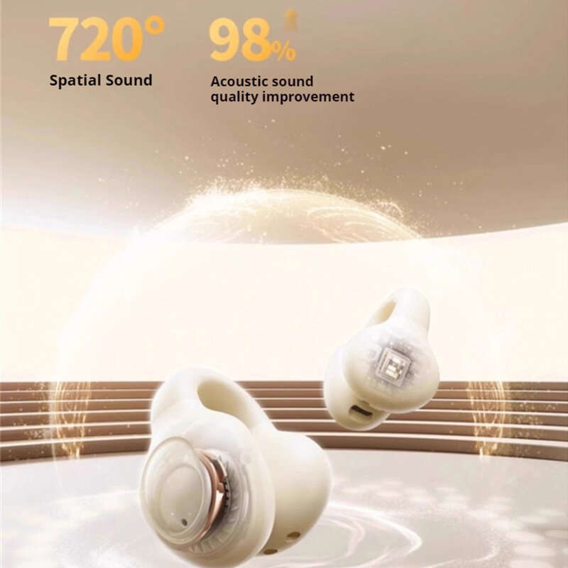 Black - LENOVO EA420 Earbuds Wireless bluetooth 5.4 Earphone 12mm Speaker Unit 720 Panoramic Surroun