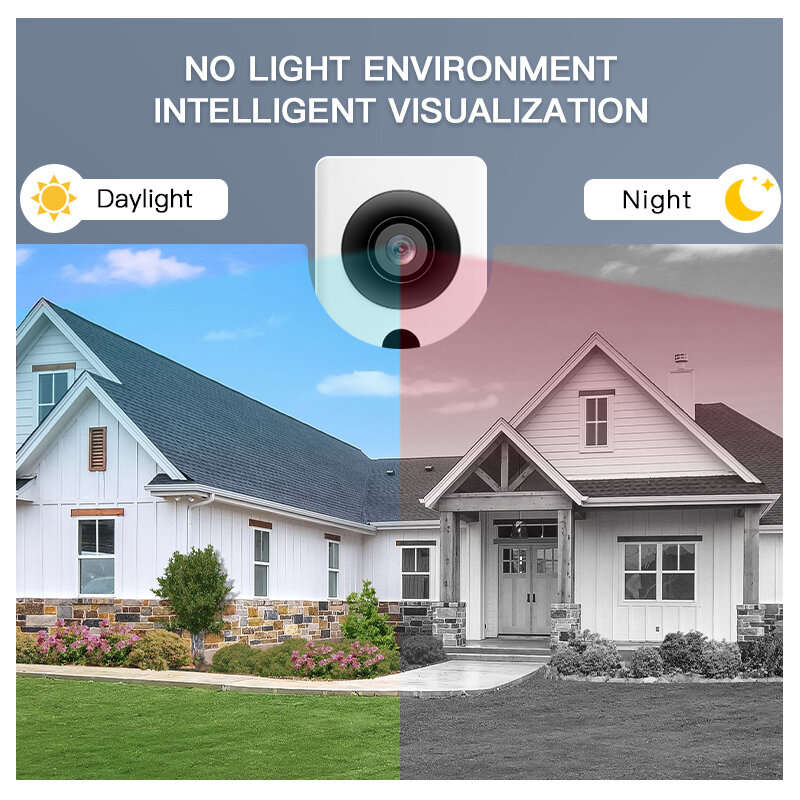 White - WF006-KP2 Video Doorbell 4.3 Inch IPS Screen Two Way Intercom Night Vision Wireless Installa