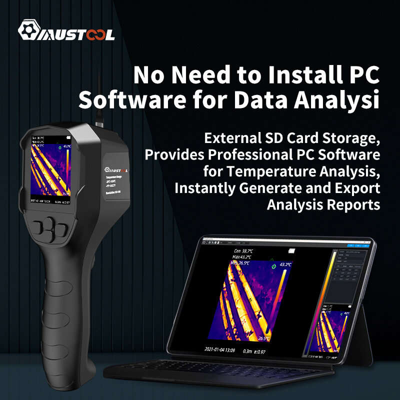 YXI96 Pro - MUSTOOL YXI96 YXI96Pro Thermal Imaging Camera Infrared 240*240 Visible light Resolution