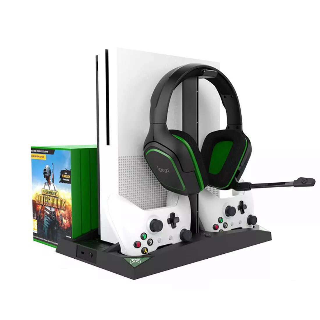 IPEGA 6-in-1 Vertical Stand Cooler Cooling Fan Dual Controller Charging Station for XBOX ONE/ XBOX O