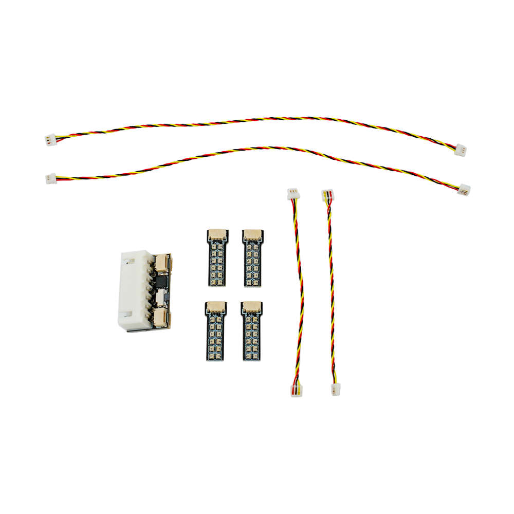 Regular Version - 4PCS DeepSpace PHLUX 2-3S Colorful LED Light Strip 3-5V For 5 Inch RC FPV Racing D