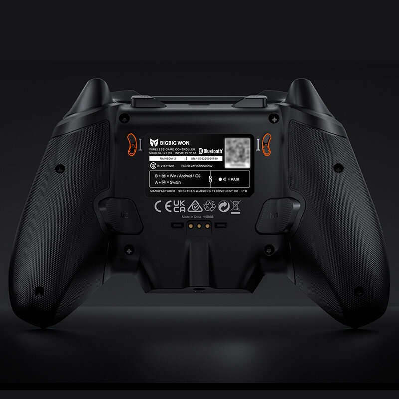 Black - BIGBIGWON Rainbow 2 Pro RGB Elite Controller Tri-mode Gaming With Hall Effect Triiger and AL
