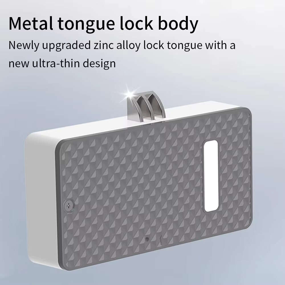 Horizontal Type - ES825 Tuya bluetooth Smart Wood Cabinet Fingerprint Lock App Remote Control Monito