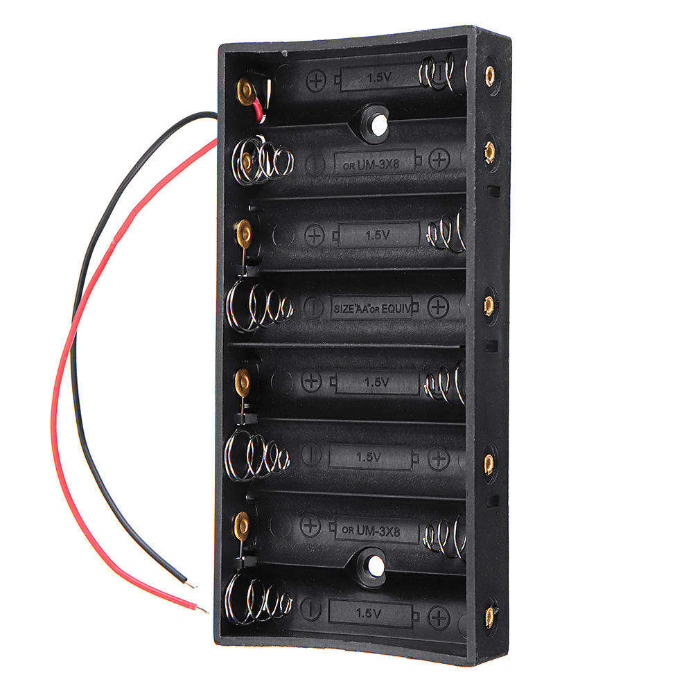 8 Slots AA Battery Box Battery Holder Board for 8xAA Batteries DIY kit Case