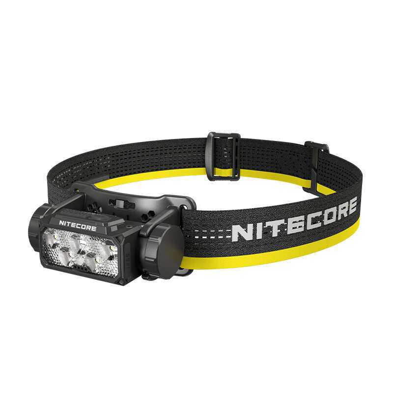 Black - NITECORE HC60 UHE Headlights USB-C Rechargeable 1600Lumens 6 x NiteLab UHE LEDs Headlamp Bui