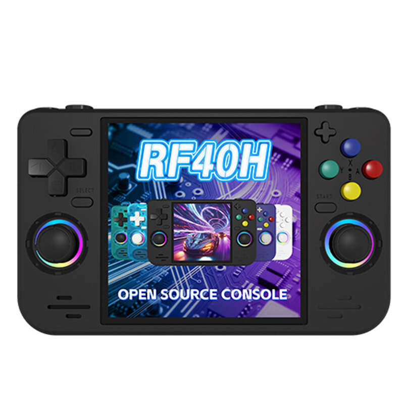 Deep Blue - [64G] RF40H 15000+ Games Handheld Game Console 4-Inch IPS Screen Open Source Linux RK332