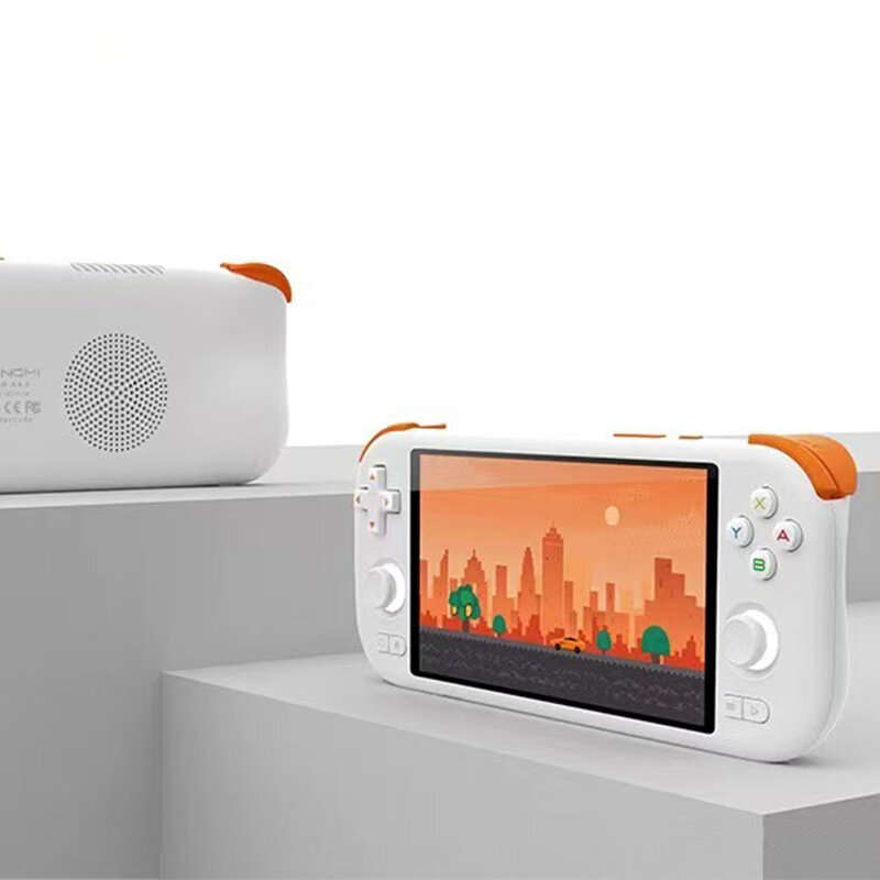 Grey - [No Card] MANGMI AIR X Android 14 Handheld Gaming Console 5.5 Inch Screen Snapdragon 662 RGB