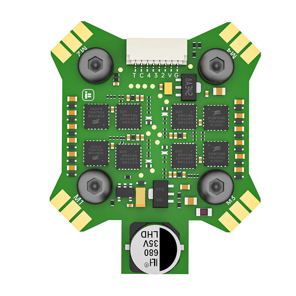 FC+ESC - 20x20mm iFlight BLITZ Mini F745 F7 Flight Controller E55 Mini 55A BL_32 4In1 Brushless ESC