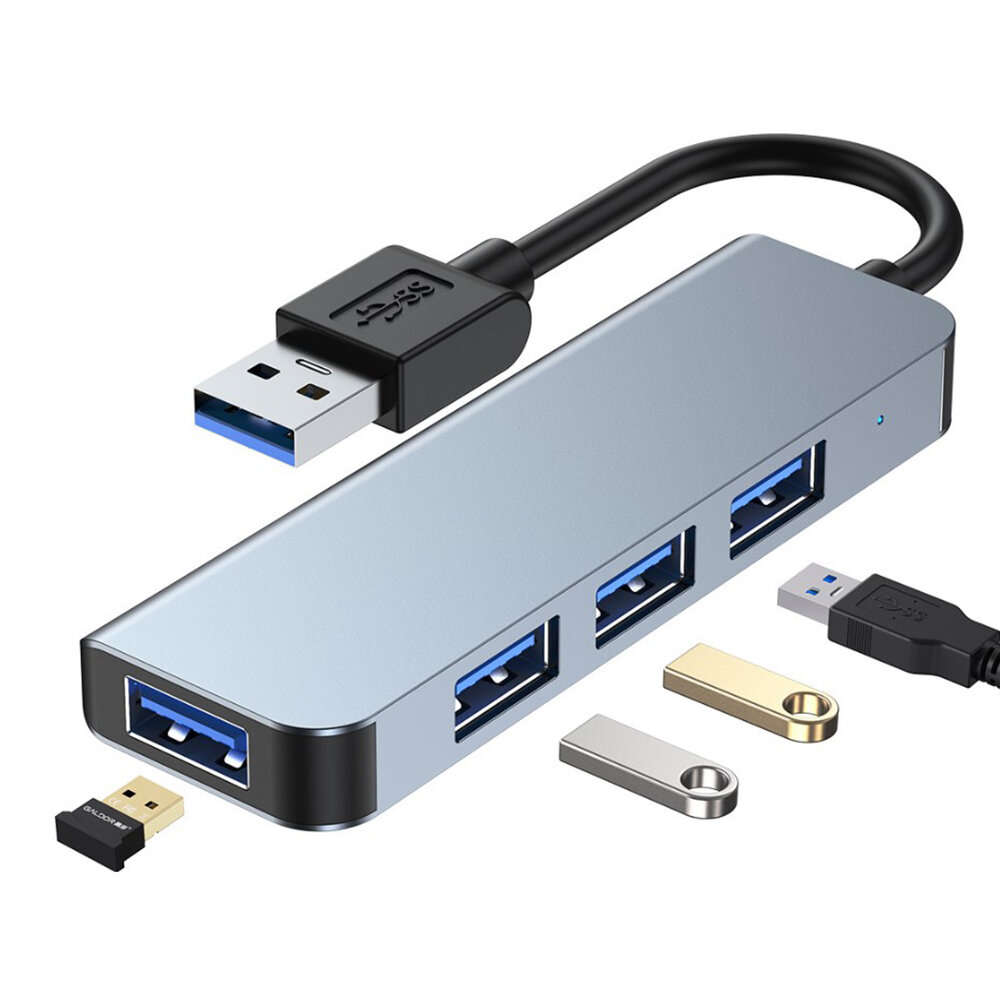Mechzone 4 in 1 USB 3.0 Hub Docking Station USB Adapter with USB 2.0 USB 3.0 for PC Laptop Matebook