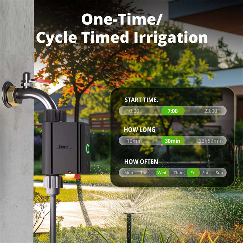 SWV-NH(US NH3/4) - SONOFF SWV Zigbee3.0 Smart Water Valve Smart Timing Irrigation Switch Track 6-mon