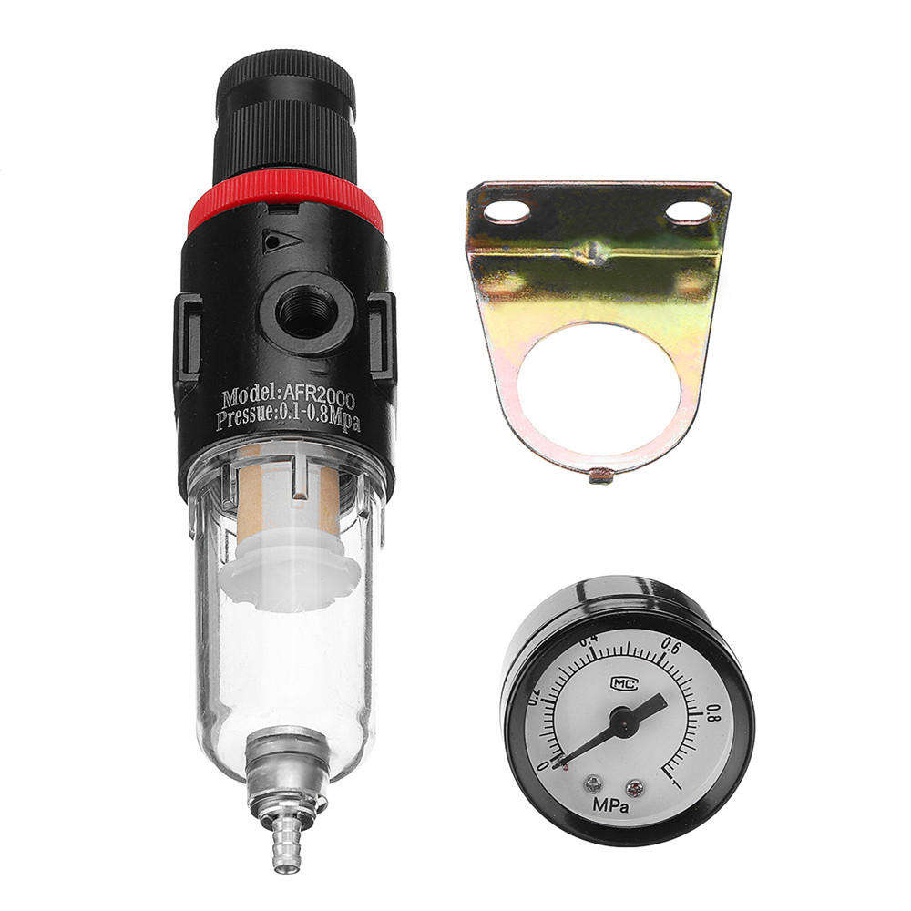 Airbrush Compressor Air Pressure Regulor Gauge Water Trap Moisture Filter Hose