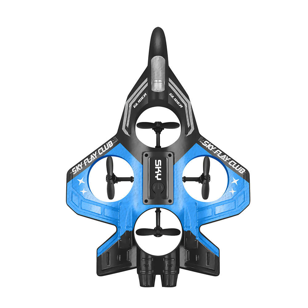 One Battery - YLR/C S83 2.4G EPP Glider Altitude Hold Mode 360 Roll 4 Motors 4CH LED RC Drone Airpla