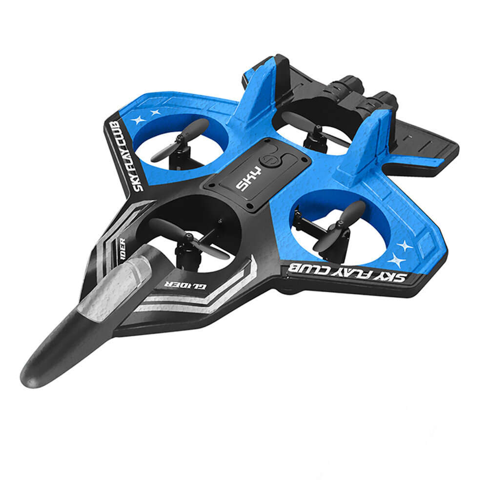 One Battery - YLR/C S83 2.4G EPP Glider Altitude Hold Mode 360 Roll 4 Motors 4CH LED RC Drone Airpla