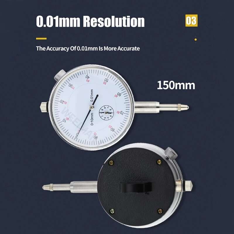0-10mm/30mm/0.8mm Dial Indicator Magnetic Holder Dial Gauge Magnetic Stand Base Micrometer Measuring