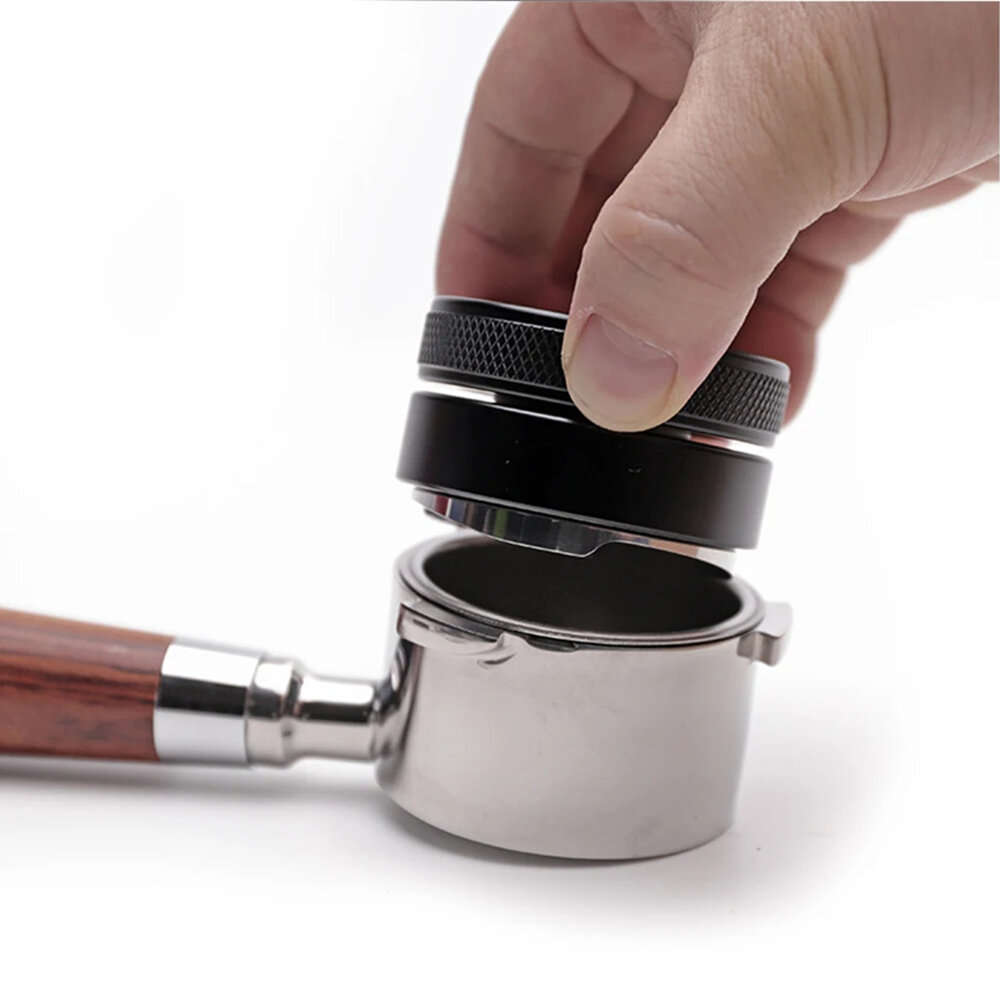 1 Set - HiBREW 58mm Espresso Accessories Set With Bottomless Portafilter Tamper Distributor Dosing F