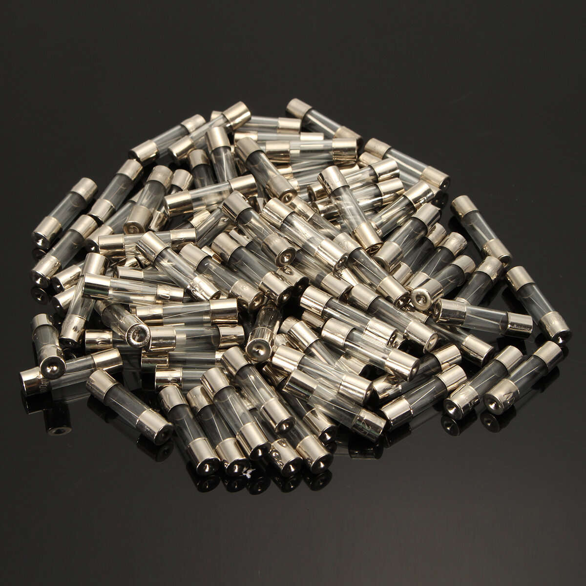 DANIU 100Pcs 5x20mm 0.2A-20A Quick Blow Glass Tube Fuse Assorted Kit Fast-blow Glass Fuses