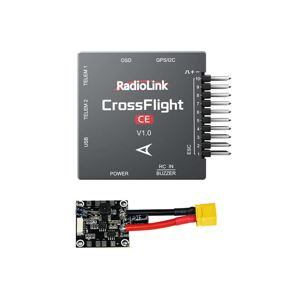 Flight Controller - RadioLink CrossFlight-CE 2-12S Flight Controller 5.3V BEC Output Support 10-chan