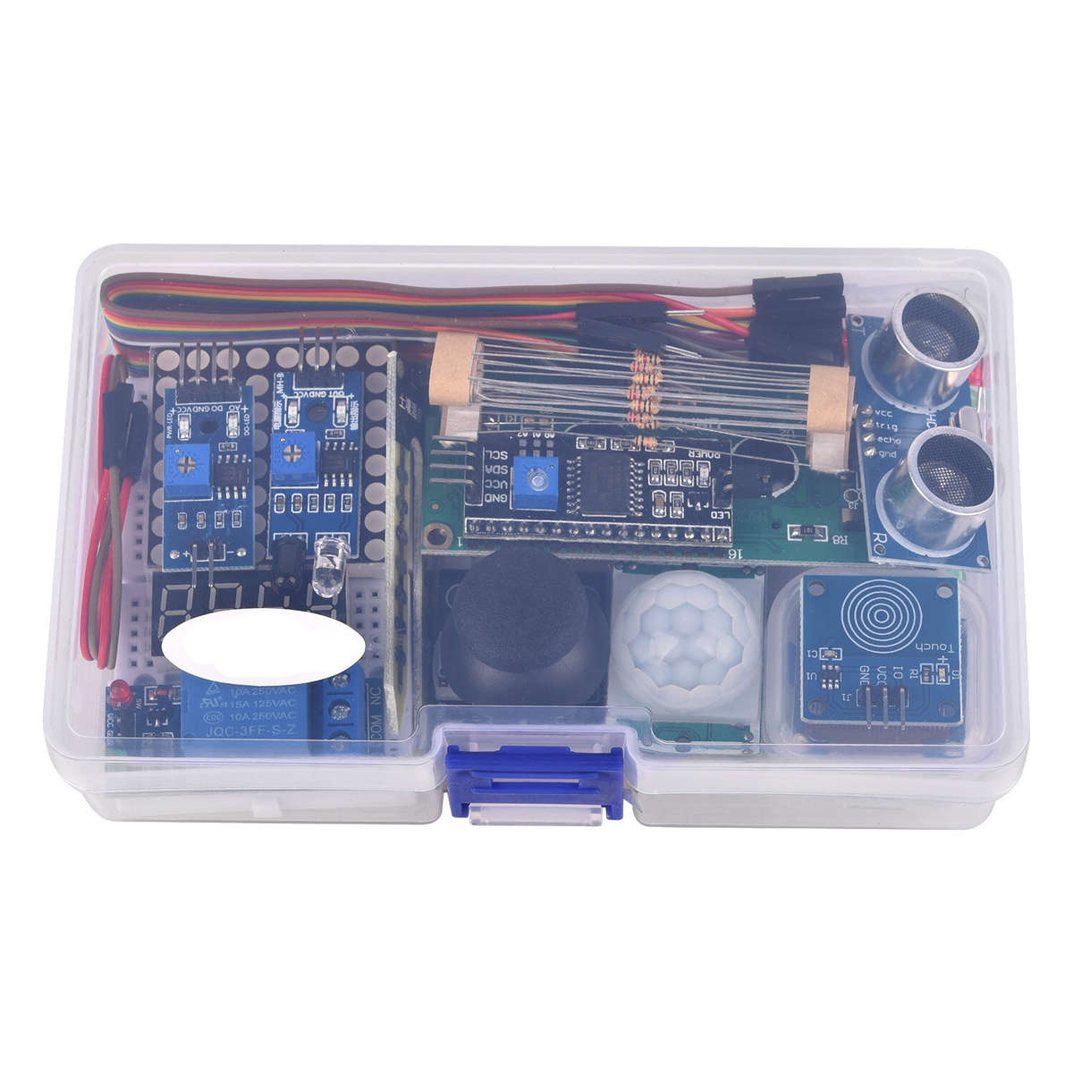 AOQDQDQD Module Sensor Kit For Arduino with 0.96" OLED 1602 LCD Display Relay Servo Motor DHT11 for