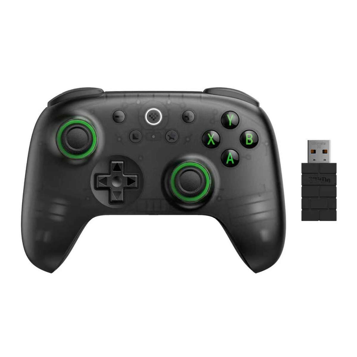 Transparent Black - 8Bitdo Ultimate 2C 2.4G Wireless Game Controller with 1000Hz Polling Rate Hall E