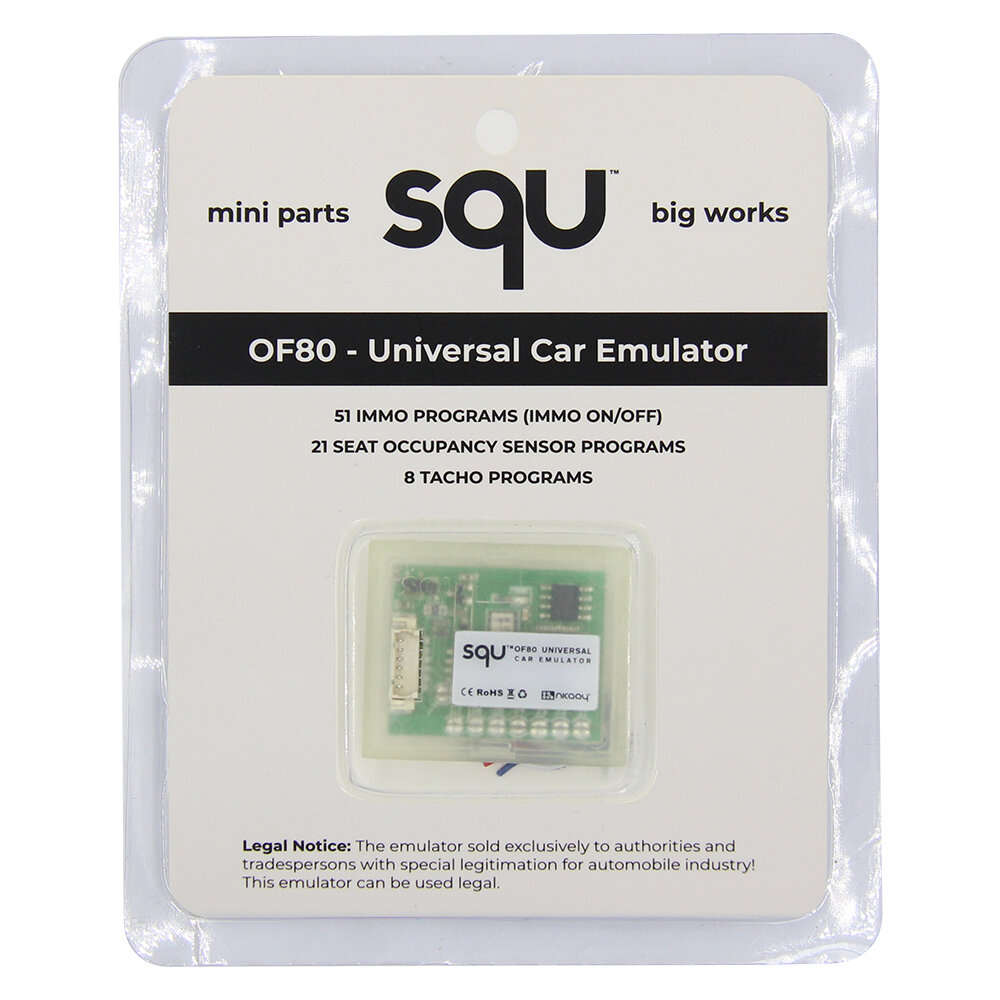 Universal SQU OF80 Car Emulator Support IMMO/Seat Accupancy Sensor/Tacho Programs