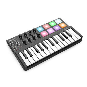 WORLDE Panda Mini Portable 25-Key USB Keyboard Drum Pad and MIDI Controller