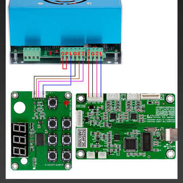 M2 Nano Laser Controller Mother Main Board + Control Panel + Dongle B System Engraver Cutter DIY 302