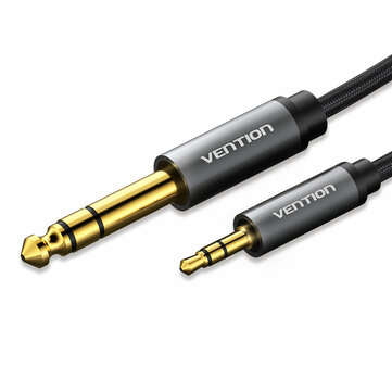 Vention BAI 3.5mm to 6.35mm Adapter Aux Cable for Mixer Amplifier Guitar Bi-direction ... (SIZE: 2M)