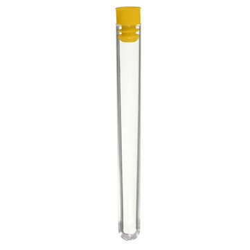 16x150mm 20mL  Plastic Test Tube With Stopper Lab Supplies (COLOR.: YELLOW)