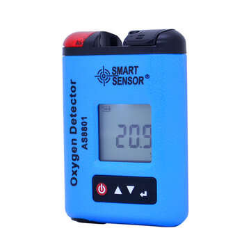 AS8801 Oxygen Gas Monitor Oxygen Gas Detector 0~30% VOL Oxygen Leak Location Determine Digital O2 Co