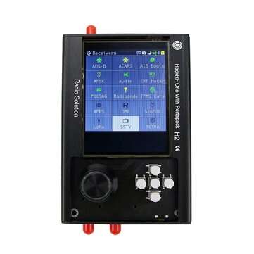 New PortaPack H2 And HackRF One SDR Software Defined Radio 1MHz-6GHz Assembled with Antennas Built-i