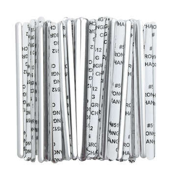 100Pcs Nose Bridge Strip Clip Face Mask DIY Material Self-adhesive Flat Aluminum Tools