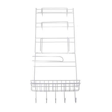 Over Door Freezer Storage Rack Kitchen Pantry Spice Organizers Shelf Space Saver Baskets