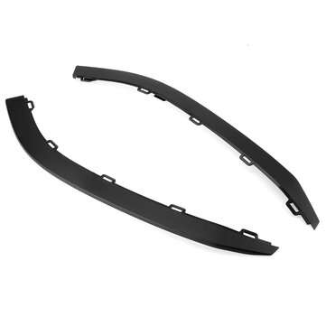 2Pcs Front Bumper Lower Spoiler Lip Set Compatible For VW GOLF GTI MK7 2015-2017
