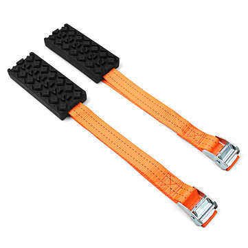 2pcs Tire Chain Belt Tire Mud Chain Hard Wearing Snow Chain