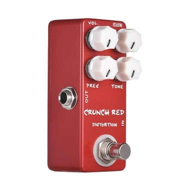 MOSKY CRUNCH RED Distortion Guitar Effects Pedal Full Metal Shell True Bypass