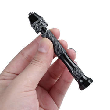 Mini Micro Hand Drill with 20Pc Mini 0.3-1.6mm Bit Keyless Chuck Set Pin Vise Rotary
