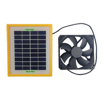 10V 20W Outdoor Solar Power Panel + Exhaust Fan High Conversion Solar Panel for Greenhouse RV Campin