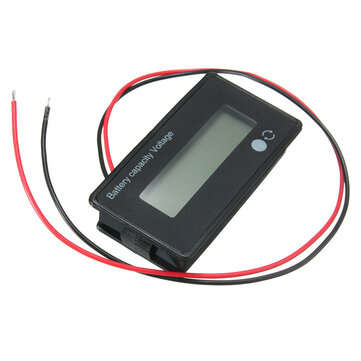 Geekcreit 12V/24V/36V/48V 8-70V LCD Acid Lead Lithium Battery Capacity Indicator Digital Voltmeter