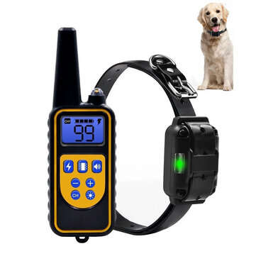800M Remote Control Electric Dog Collar Pet Snoring Device Shock Agility Collar Waterproof Rechargea