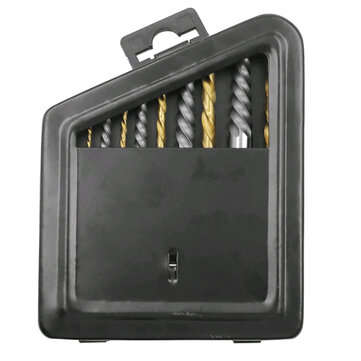 10Pc HSS Screw Extractor Left Hand Cobalt Drill Bit Set Easy to Lift from Broken Bolt Tools With Iro