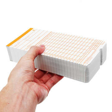 90Pcs Monthly Time Clock Cards Payroll For Employee Attendance Bundy Recorder Timer