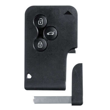 Car Remote Card Smart Key Shell Case Cover For Renault Megane Scenic Clio 3BTN