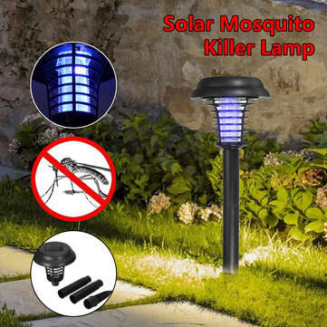 LED Solar Powered Mosquito Killer Light Outdoor Courtyard Rainproof Garden Home Lawn Lamp